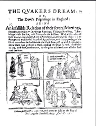 Der Traum der Quäker oder Die Pilgerreise des Teufels in England, veröffentlicht 1655